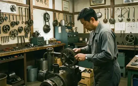 1985年創業当時の作業場